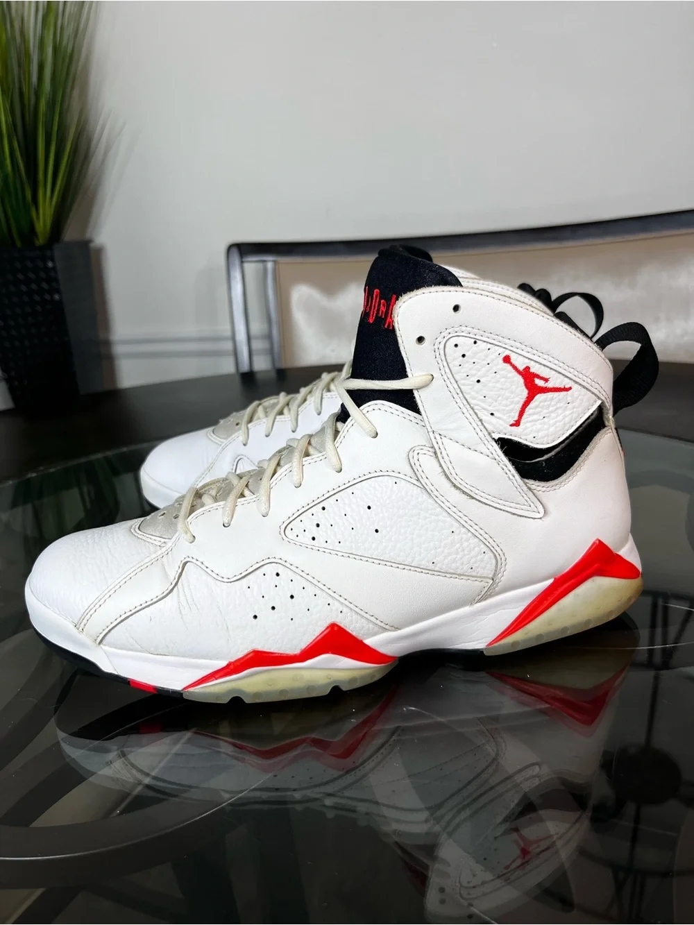 Nike Air Jordan 7 Retro White Infrared Men's Sz 12